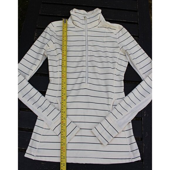 Lululemon - 6 - Star Runner 1/2-Zip Pullover in Slolom Stripe Angel Wing - LACE - Picture 7 of 13